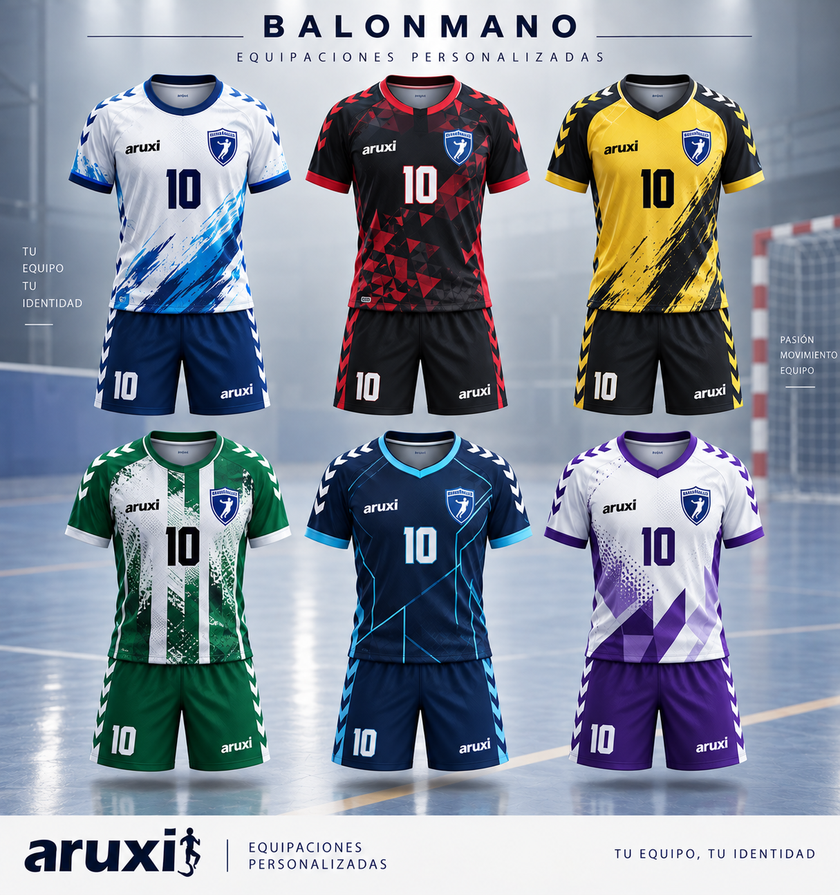 Equipaciones de Balonmano personalizadas Aruxi