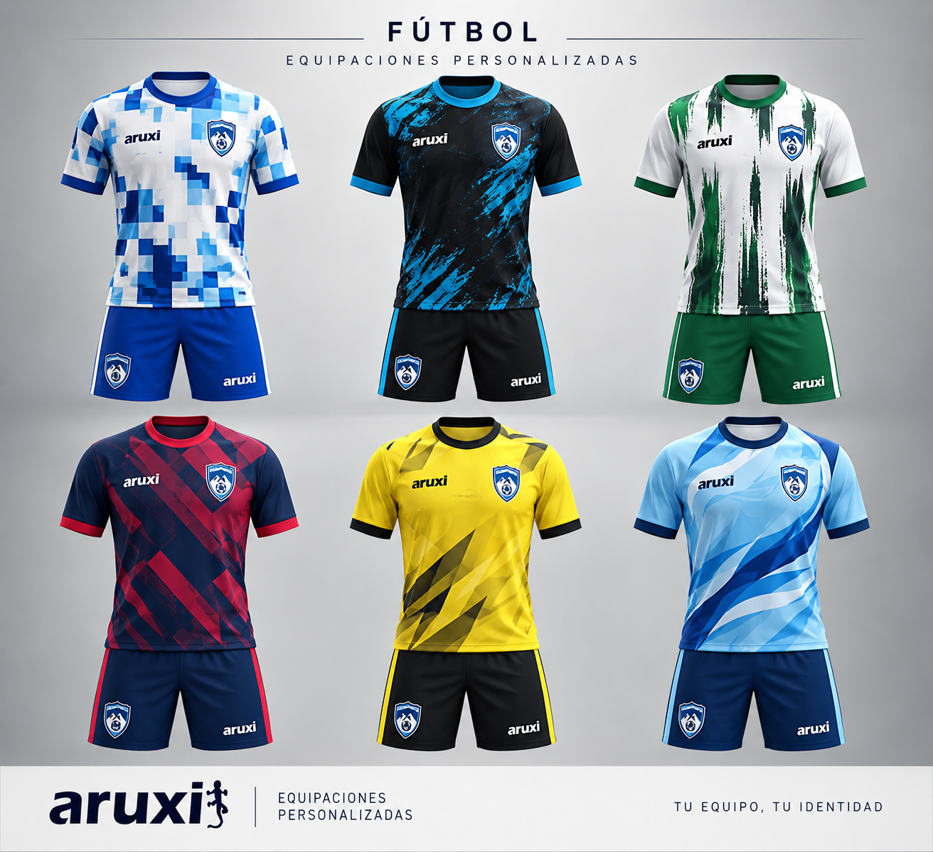 Equipaciones de Fútbol personalizadas Aruxi